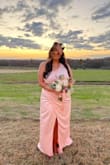 I wore this gorgeous dress as a bridesmaid at my friends wedding and LOVED it! It was so comfortable and I got so many compliments on it! The fit is true to size and perfect  for big chested ladies!! Highly recommend!!! - Natalie S.
