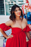 I love this dress and so did my husband! The color is stunning and I received many compliments. I didn't have to wear a bra, but the only downside was that I was periodically having to pull up on the top. - Blanca J.