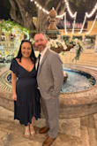 I am so in love with this dress but it's made for a large-chested person. It fits everywhere perfectly but in the chest area. If I didn't have the wedding this weekend, I would return it. The dress is absolutely beautiful and well-made. I would give it a 5 if it the chest area wasn't so large. - Amber B.