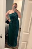 This dress was so much better than I expected I seriously can't recommend it enough. Most comfortable formal dress I have ever worn and the color and shimmer is beautiful in person and the cut is so flattering. I got tons of compliments on it all night. It was perfect for my Mardi Gras ball! - Sarah K.