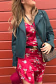 It was strange fit, loose in the chest and tight in the waist. Not good fit for a curvier girl like me. But I make it work with a belt and jacket. - Martinica A.
