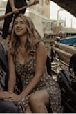 I wore this dress for an anniversary shoot in Venice and it was absolutely perfect. I'm 5'11 and I wore flat sandals with it. If it were an inch longer, it would have been absolutely perfect, but it was close enough :) - Michelle L.