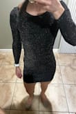 I wanted a cute bodycon dress for a Christmas party and this fit the bill.  I lift weights 4-5x/week and have a challenging time finding a dress that is both comfortable and fits both my wide back and defined arms.  This has plenty of stretch and was amazingly comfortable for the evening.  The only downside I found is that the material snags easily. - Heather R.