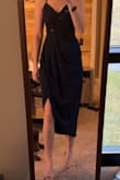 The dress is slightly snug on my rib cage, but I think a medium would be too big. Can't wait to wear this to a summer wedding!! - McKenzy W.