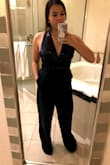 This jumpsuit is so sexy and fun. I've worn it for New Year's parties and Vegas clubbing. I have small boobs so you gotta wrap around the straps but that only adds flare - Amanda Y.