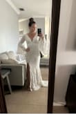 I'm amazed at this dress! It's exactly what I had pictured for my elopement in Yellowstone. Fits like a dream. I am going to sew the liner in on the bottom half, but other than that it's perfect right out of the package. - Jessica G.