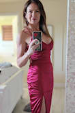 Looks great. This was right out of the package so it was a little wrinkly but no complaints. - Rachel M.