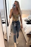 LOVE this bodysuit! I'm 5'11 so I was taking a risk on this. Normally with bodysuits, I get a large, but I got an extra large and it fits perfectly! Very comfortable and easy to get into. - Rachel C.
