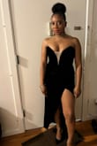 If you're not looking for a show stopper then this dress is not for you. This dress WILL turn heads and bring out you're sexy!

I ordered a medium and small since I have a small bust but a nice derrière (I'm a size 34b and I wear a size 29/8 in jeans for reference). The dress hugged all of my curves perfectly. Loved it - Jocelyn G.