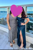 Wore this dress to a wedding and received so many compliments on the color (dark teal) and the style. No bra necessary, which made me love it even more! The quality of the material was superb and it felt amazing. I felt comfortable in it all night! - Briana P.