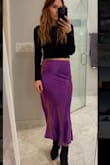 What a great skirt! I'm petite, so skirts are hit or miss for me. This one fits perfectly! so many people asked me where I got it.
(The whole outfit, including the boots, are from LULUS.) - Lauren S.