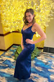 Loved this dress for a formal event. It was thick enough that you couldn't see my Spanx shorts underneath. Comfortable, flattering, and elegant. - Sarah C.