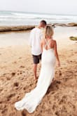 It fit great, and the adjustable straps were nice. It was perfect for a casual beach wedding. Loved the lace detailing. - Shawnee M.