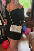 I love this. Got it for Vegas, and it's really appropriate for the night clubs. It's pretty revealing and short so if you want to wear it, make sure it's the right occasion. I was a little turned off by the arm sleeves because in the photo it looks like they should be on the side, but honestly, I like them better all the way up the arm. - Jacqueline T.