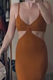 I plan to wear this on my upcoming vacation, it's perfect! The style, the fit, the color. I just need to lose a little bit of my mom belly in 7 weeks but that's on me. - Chelsea G.