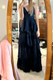 I mostly love it. My only complaints are that i wish there was a version for shorter people (I'm 5'2", so I have to get it hemmed). I love the tiers and the color, but wish they had more color options because I love the design of the dress and would definitely buy other colors. - Gracie F.