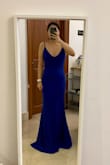 I live in Asia, so I had read a lot of the comments before purchasing as there is no return option. I followed the fit calculator recommendation, and it fits well but is also very body-hugging, so this is a point to note especially if you decide to purchase this in lighter colors. I am quite short (5' 2''), so the dress was very long even with heels on but I was aware of this from other reviews. Hemming wouldn't be an issue. Unfortunately, the adjustable strap buckles look quite cheap and take away from how great the dress looked. I will likely get the straps cut and re-sewn normally. Overall great buy for the price and the quality of the material is good. The blue is also very flattering! - Khye T.