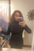 Daaaamn this dress had me looking cute! It was thick and warm for a cold night. Very stretchy and comfortable yet contouring. Sexy af just buy it - Stacey L.