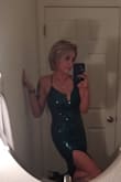 Not only is this dress VERY flattering is is stretchy!! Very comfortable and the sequence hide anything you might not want showing. Confidence galore!! Someone commented I walked in like I owned the place (in a good way ha) I also have larger breasts and it accommodated them with no issues - Delany E.