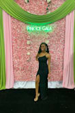 This dress fit me perfectly! It has some stretch to it so it was easy to move in for a night of mingling, posing, and dancing. I'm 5'1 so it was a bit long, but a nice heel did the trick for some additional floor-length flare. - Rita W.