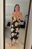 Love this dress! I found it to be a little loose/large but I ordered a size large and I can be either a med or large. - Leah W.