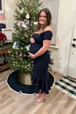 Fit perfectly. Thick and high quality material with the perfect stretch. 5 months pregnant and for me perfectly - Casie T.