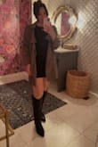 This jacket is very lightweight and flowy! Can probably wear it in the spring and fall. I'm obsessed! Runs a bit big, i typically order small but i sized down in this one :) - Katharyn R.