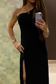 Needed a dress for a gala. This dress fit me like it was tailor made. The material, the style and the fit was incredible ! Received the dress Friday afternoon of the gala wore it that night ! Was AMAZED-- so classy- received a TON of compliments =
Wouldn't let me upload the full picture so here it is top and bottom-- A MUST HAVE!!!!! - 12 C.