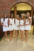My daughter looked so classy and elegant for her sorority initiation in this dress. Thanks! - Mia D.