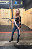 I am usually between a size extra small and small for tops so I ordered both and the small fit perfectly. I wore this with jeans and black boots for my Bachelorette party. Will be buying from Lulus again! - Nicole L.