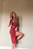 This two piece set is just what I was looking for. Something that can be dressed up or dressed down. It's super flattering and more loose fitting which is kind of nice as it doesn't cling to everything like a bodycon dress would. It's like a bodycon but not if that makes sense. Definitely recommend! - Rhiannon H.
