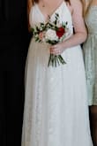 I absolutely LOVED this dress! Purchased it for my elopement on 2/3 and I couldn't have asked for a more beautiful, dreamy, flowy dress! So comfy and looked gorgeous in pictures. Paired it with some white boots for the winter weather :) - Allison K.
