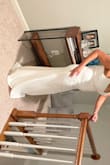 This one is elegant! Great stretch to the material and would definitely travel well. The back was odd on me so it would need to be altered. The opening would work on a different body type than mine for sure! Ultimately returned because I did not have time for alterations. - Liz C.