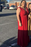 I loooooved this dress! Felt so beautiful and the quality of material was amazing. The slit was my favorite - date loved my dress as well and complimented me so much on it. I have a huge chest so I was worried, and technically I adjusted and altered the dress so that it ended up looking different than the original but I still loved it, got it quickly and definitely keeping for next time :)

My only wish would have had to have a larger size, but this only went to XL, however, I am always in between and the next size would have been too big. So thank you for alterations! - Sandy V.
