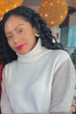 This sweater is exactly what I wanted! Perfect size, slightly oversized but just the right amount that it's still figure-flattering. Wore for my birthday lunch and received so many compliments. I love turtle necks and this is the perfect combo of cute & cozy - Kaitlin M.