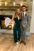 Favorite wedding guest outfit ever, and I got endless compliments. I've actually never received so many compliments for an outfit before. You can't wear a bra with this, and I have natural boobs so I just used boob tape from Amazon to lift them up. I got white boots from Lulus and a white sheer shawl from Amazon too. I'm 5'7 and weigh 140 but I usually wear smalls because I like a snug fit. I actually returned the S for the XS though because this jumpsuit is stretchy. Obsessed overall. Only thing that sucks is going to the bathroom because you've got to get naked basically every time, but beauty can be a hassle sometimes. I thought it was worth it. - Keara P.
