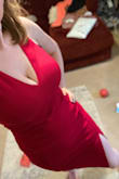 I love the dress! Very nice and elegant, a red hot dress! - Kiersten S.