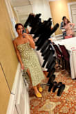 I am a real person who really bought this dress and loved it. Fit great on a curvier body. Wasn't too much boob but still cute. - Emily M.