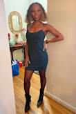 I wore this dress for Christmas and it fits perfect. - Natachia
