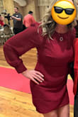 I'm typically a small, but read the reviews and figured based on other reviews a medium would be the better way to go. Definitely happy I did! The dress fit perfectly and looked amazing. I received so many compliments on this dress. - Catherine