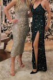 I wore this dress for a NYE party it was so beautiful and fit me perfectly!!! I have so many compliments on this dress I really recommend it for a special occasion! - Renata K.