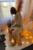 This cover-up is simply gorgeous! Great for photos. I can only post this one, as it is sheer. I plan on using it for the beach as well over a suit - Denise K.