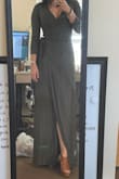 This dress is so nice! The material is really soft and flowy and since it's a true wrap dress, it's really easy to adjust and make it fit perfectly. The color is also beautiful and I can see myself wearing it many times, dressed up or casually. I'm actually really thinking about buying it in a second color! - Barbara D.