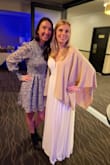 I bought this to wear to a fall wedding rehearsal and this worked great! It was somewhat warm with the long sleeves but still flowy so it was perfect for what I needed. It is stretchy on top and you can wear a regular bra with it which is a bonus! - Kristen C.