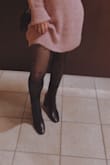 Snug to the leg but not overly tight, comfortable enough for a night out, bottoms are a little slick. - Makayla S.