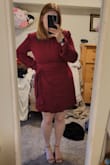 It is a beautiful, well constructed dress! It shows off my figure in the best way and the tie in the front is a nice detail. It's a great length, not too short and not too long. This was the perfect dress for a valentines date :) - Alexis B.