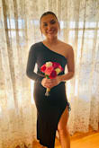 Stunning dress!!  Super comfy!!  Everything covered, but super sexy!! - Michelle C.