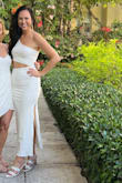 I love this dress! I was worried about it being see-through, but it wasn't! Great quality and so flattering. So many compliments! GET THIS. - Sarah B.