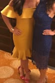 Absolutely loved this dress. I wore it to a friend's summer wedding (with Red Strappy Shoes) and received so many compliments on it. Fit perfectly in all the right places but it wasn't constricting, and I was able to dance and eat with no problem and the color was amazing. Perfect for a summer wedding! - Lori B.