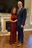 This dress was as elegant and gorgeous as in the picture! The burgundy wine color was so pretty and the dress shape was extremely flattering. It was so silky and comfortable, never once felt like I was in a tight stuffy dress. - Elizabeth R.